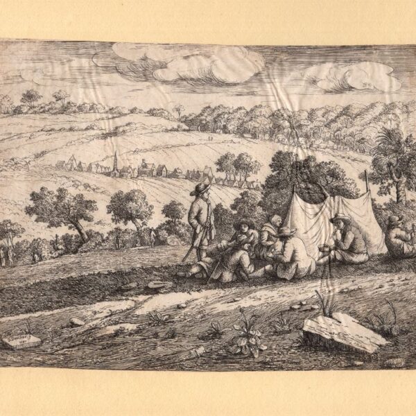 David Deuchar (1743-1808), da A.Ostade Picnic in campagna