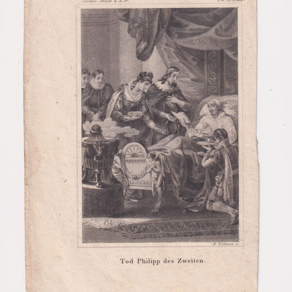 M.Hofmann, Morte di Filippo II, XVIII secolo