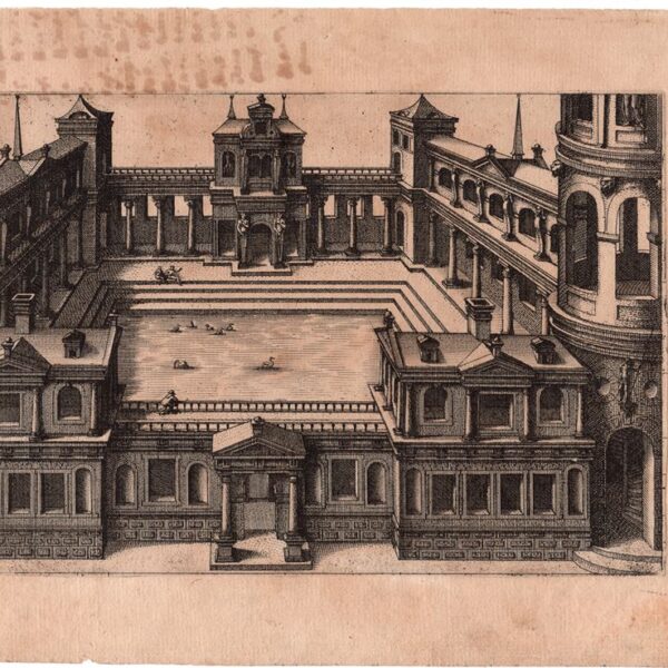 H. Cock (1518-1570) , Scenografia, 1560