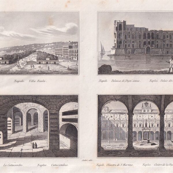Napoli, Quattro vedutine, 1835