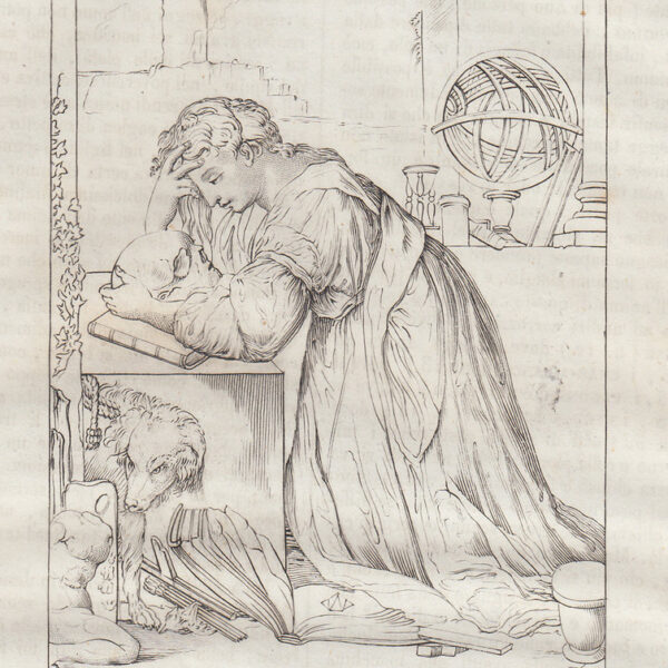 La Melanconia, Allegoria, 1839