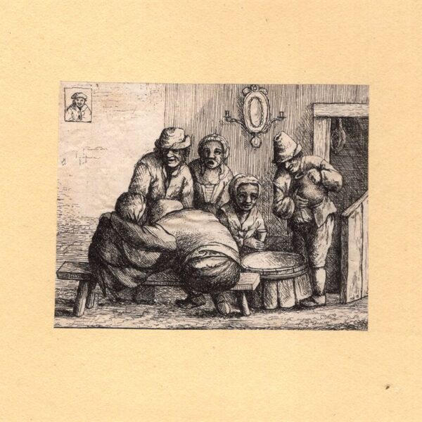 David Deuchar (1743-1808), da A.Ostade Famiglia di contadini