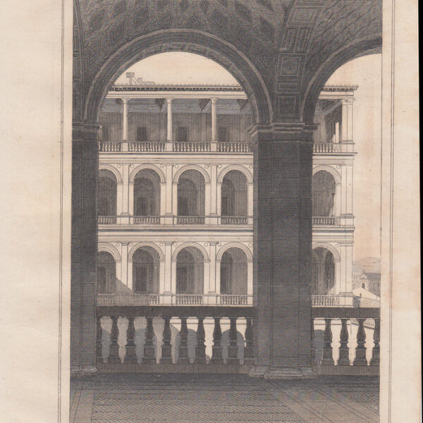 Roma, Cortile della Loggia del Vaticano, 1834