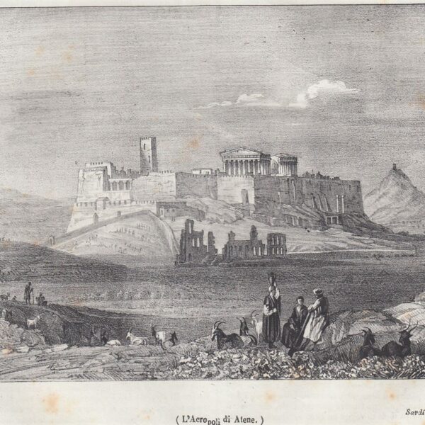 Atene, Acropoli, Grecia, 1842