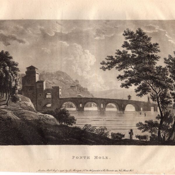 Roma, Ponte Mollo, Molle, Milvio, 1798