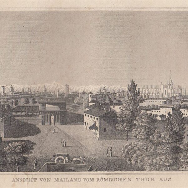 Milano, Torre Romana, 1834