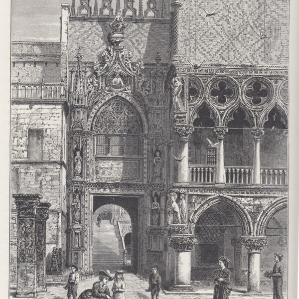 Venezia, Ingresso Palazzo Ducale, 1884