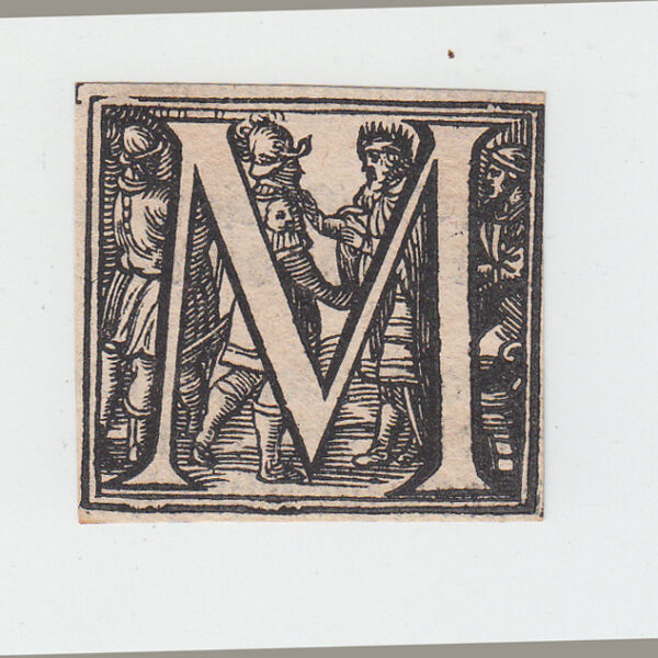 Capolettera del XVII sec., lettera M