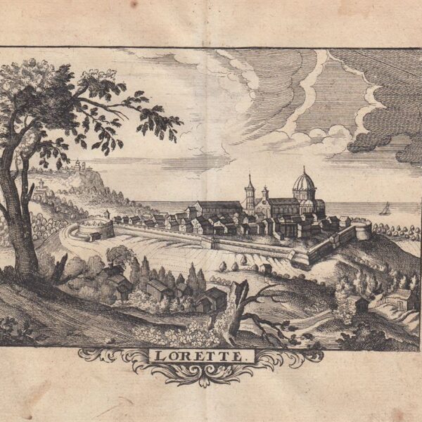 Mappa della città di Loreto, 1712