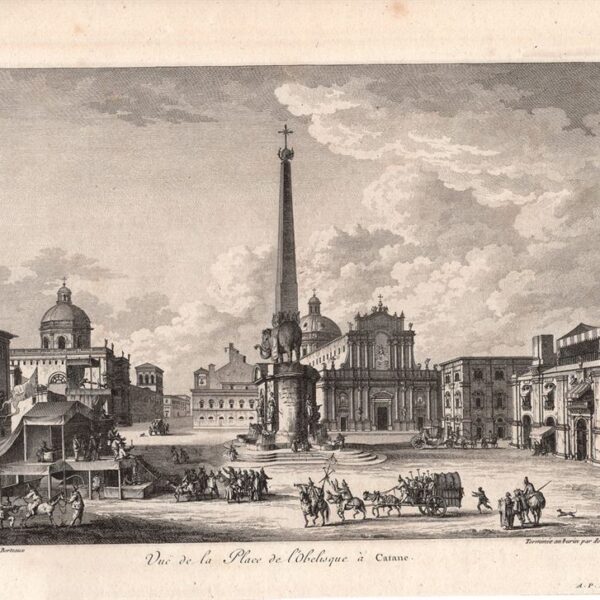 Catania, Piazza dell'Elefante, Saint-Non, 1781-86