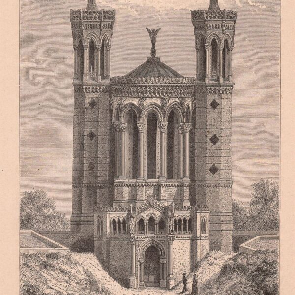 Lione, nouvelle eglise de Notre-Dame de Fourvieres pres de Lyon, 1860