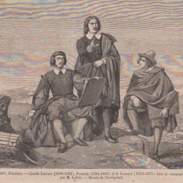 C. Lorrain, Poussin , Guaspre , Leloir.