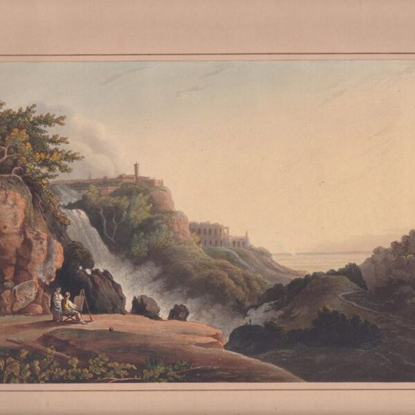 Tivoli, Le Cascatelle e la Villa di Mecenate, 1830