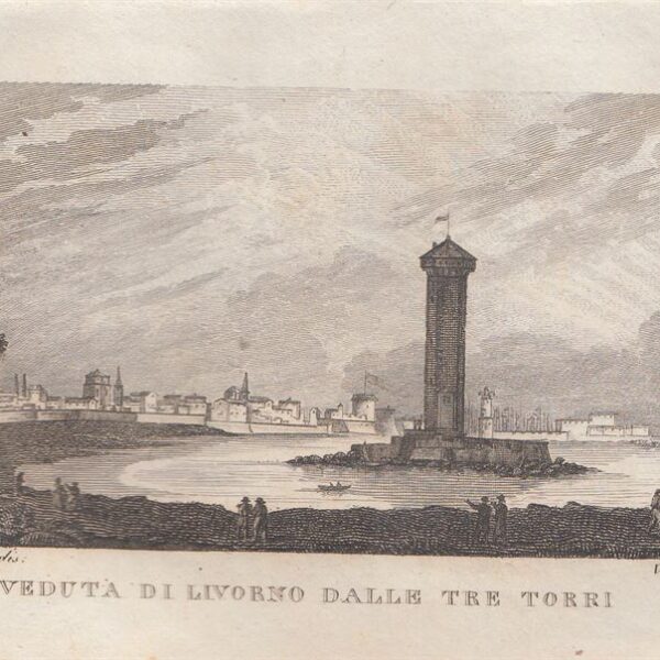 Livorno dalle tre Torri, 1826