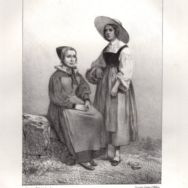 Costumi Piemontesi, Courmayeur, 1850