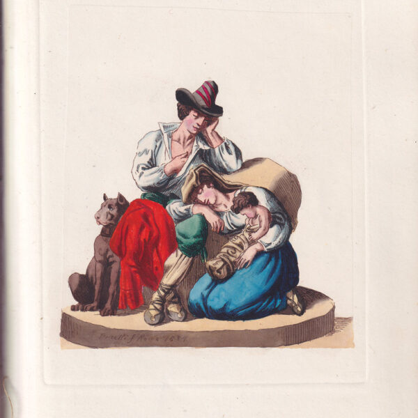 Bartolomeo Pinelli, Sonninesi in riposo, 1834