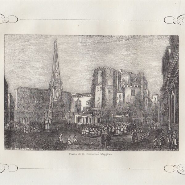 Napoli, Piazza San Domenico Maggiore, 1855