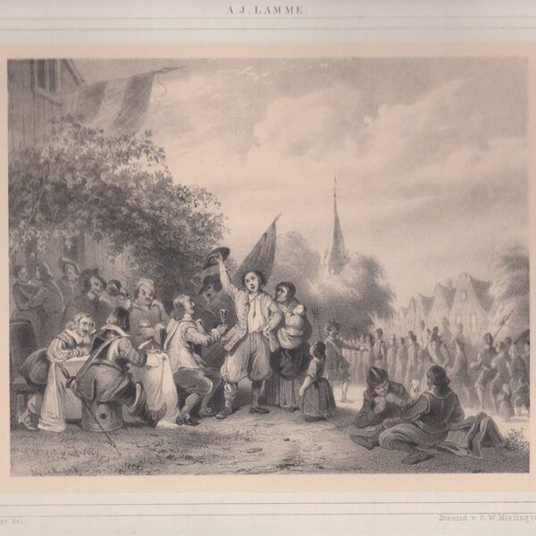 Festa di paese, A.J.Lamme, 1845