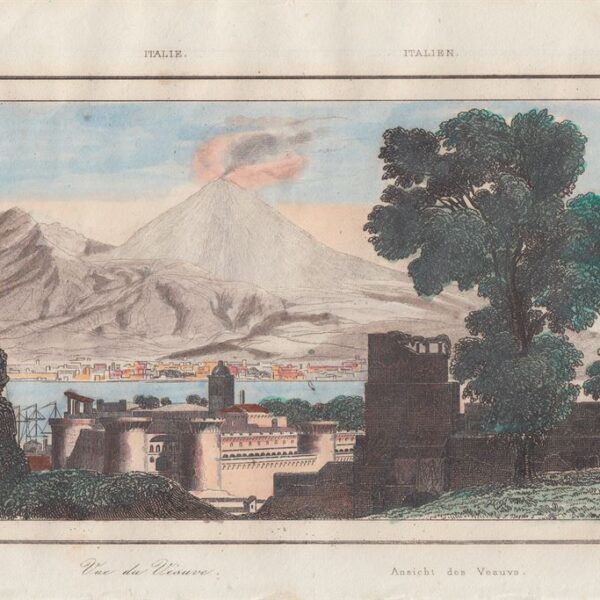 Napoli, Veduta con Vesuvio, 1835