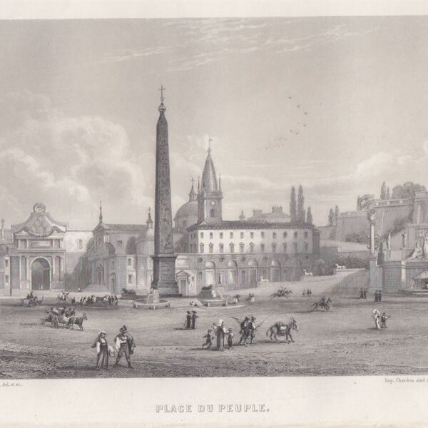 Roma, Piazza del Popolo, 1865