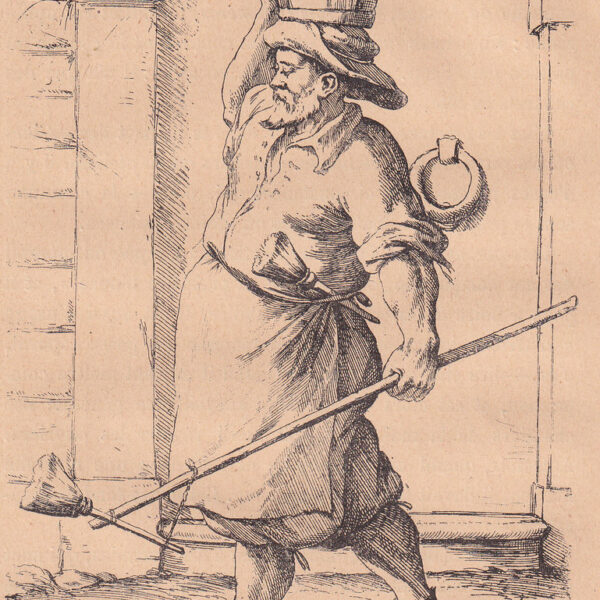 Imbianchino, xilografia dell'800