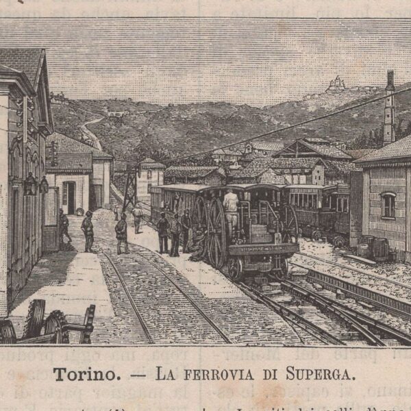 Torino, La Ferrovia di Superga, 1890
