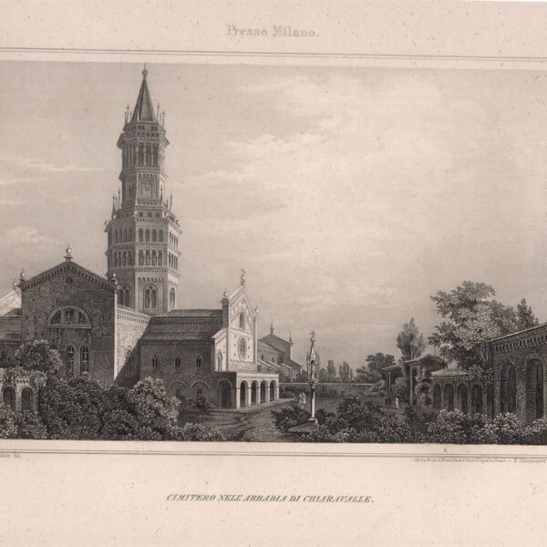 Chiaravalle, Cimitero nell'abbadia di Chiaravalle, 1860