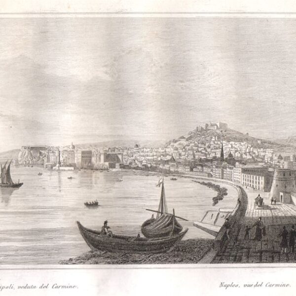 Napoli, Veduta dal Carmine, 1835