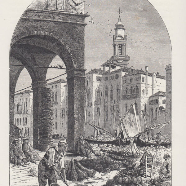 Venezia, Mercato della frutta, 1884