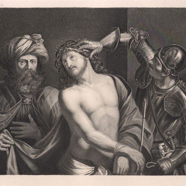 Cristo incoronato, Guercino, 1850