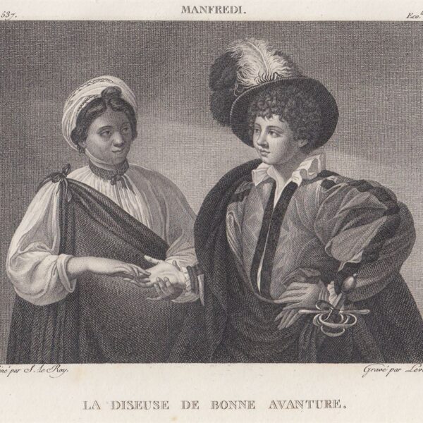 La lettura della mano, Manfredi, 1850