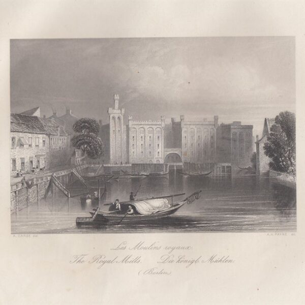 Berlino, I Mulini Reali, A.H.Payne, 1840-50