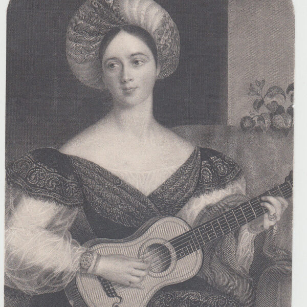 Dama con chitarra, 1850