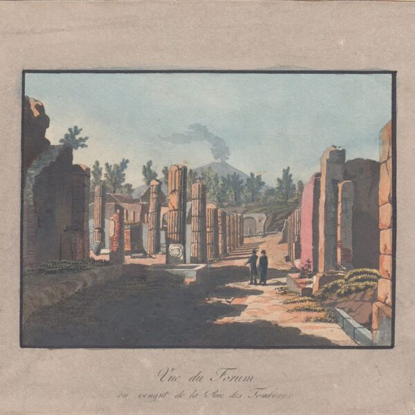 Pompei, Veduta del Foro, 1830