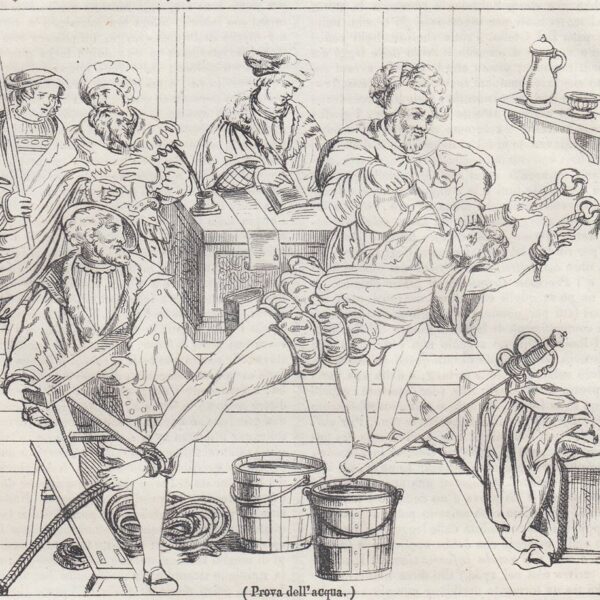 Tortura, La prova dell'acqua, 1838