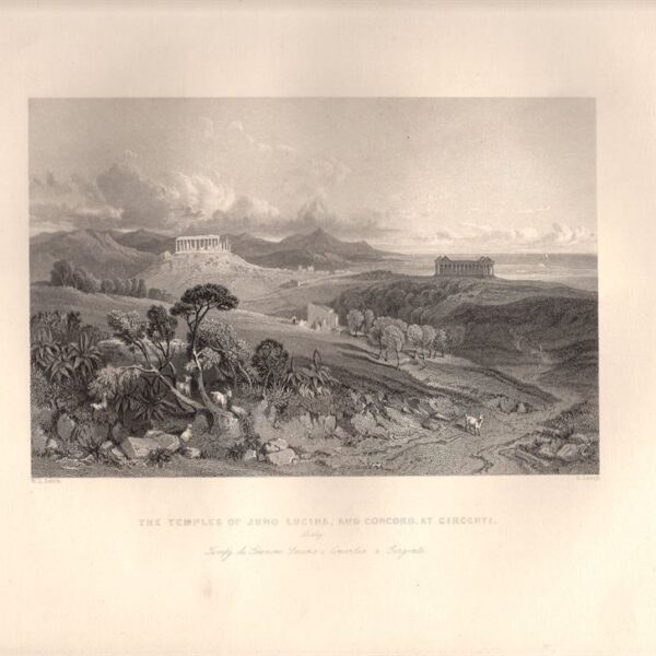 Agrigento, Tempi di Giunone e Concordia, 1850