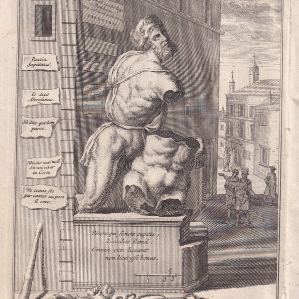Roma, Statua di Pasquino, 1724