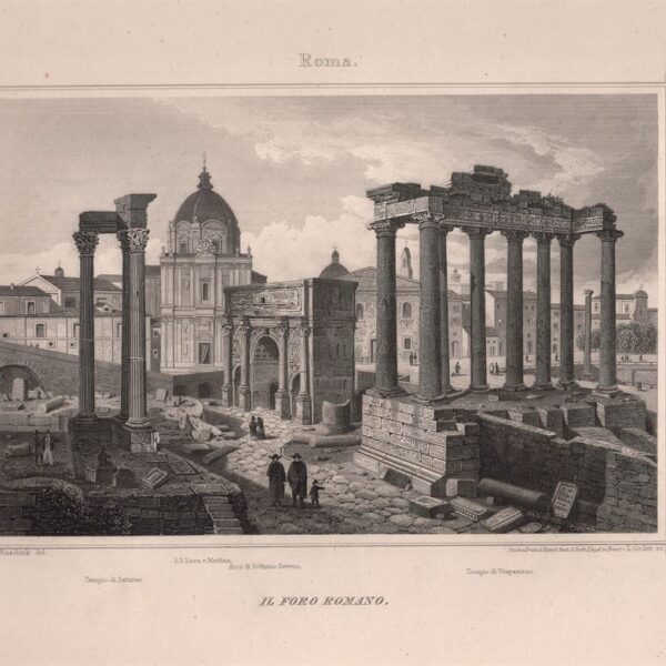Roma, Il Foro Romano, 1860