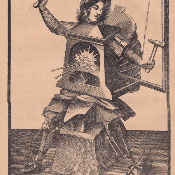 Il Fabbro vestito, xilografia dell'800