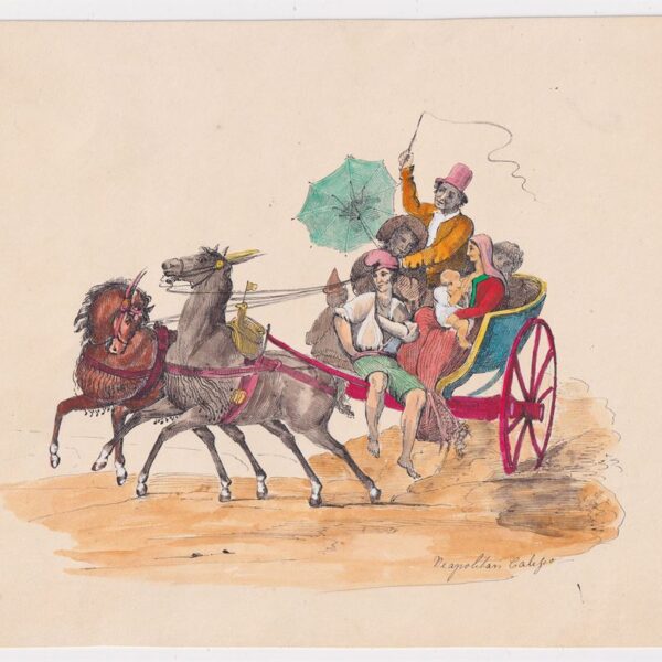 Calessino Napoletano, acquarello