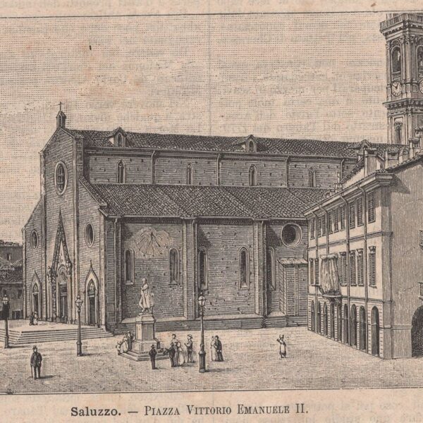 Saluzzo, Piazza Vittorio Emanuele II, 1890