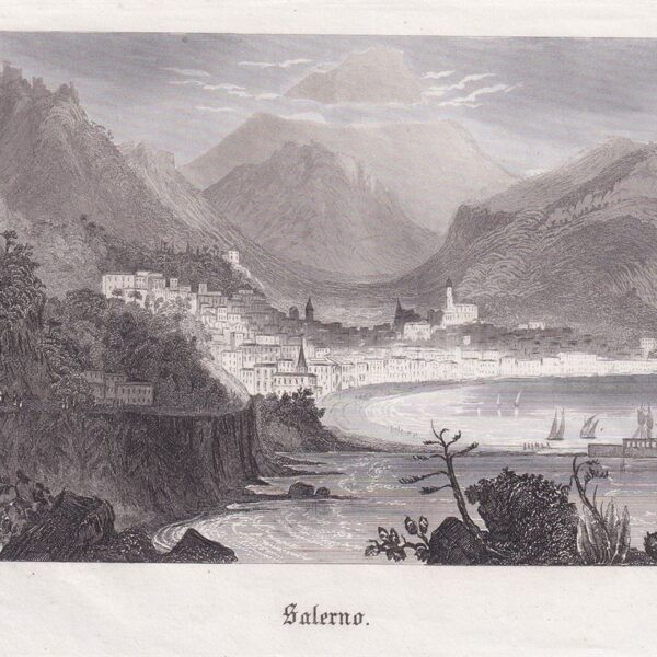 1850, Salerno, acquaforte