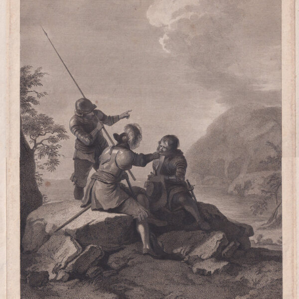 Salvator Rosa Tre soldati  che indicano