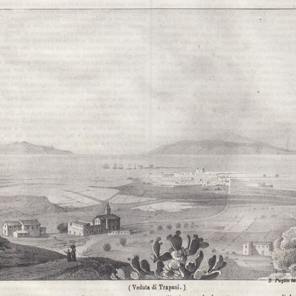 Trapani, Veduta, 1841