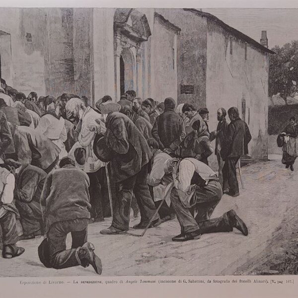 ​La Benedizione, quadro di Angelo Tommasi, 1886