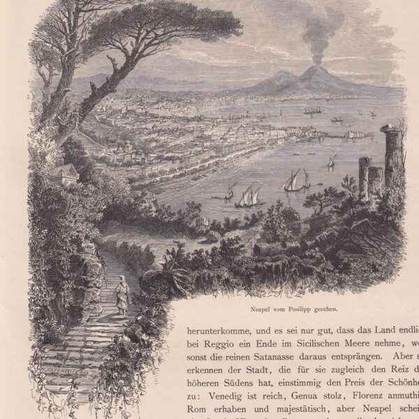 Veduta da Posillipo, Napoli, 1884