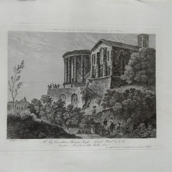 Tivoli, Templi di Vesta e della Sibilla, 1843