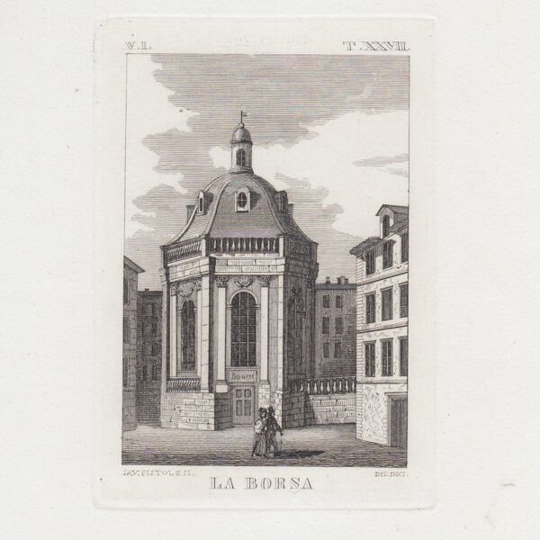 Saverio Pistolesi, La Borsa, Parigi, 1850