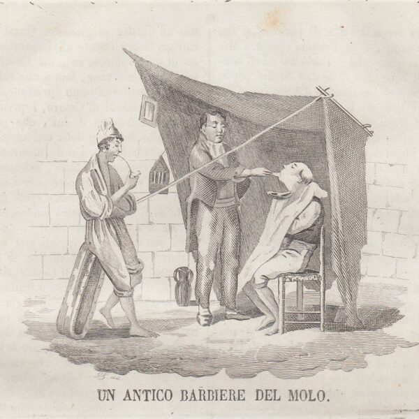 Napoli, Barbiere ambulante, 1839