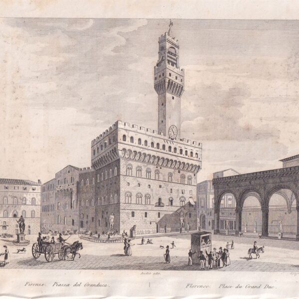 Firenze, Piazza del Granduca, 1835